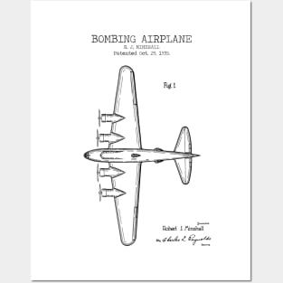 BOMBING AIRPLANE patent Posters and Art